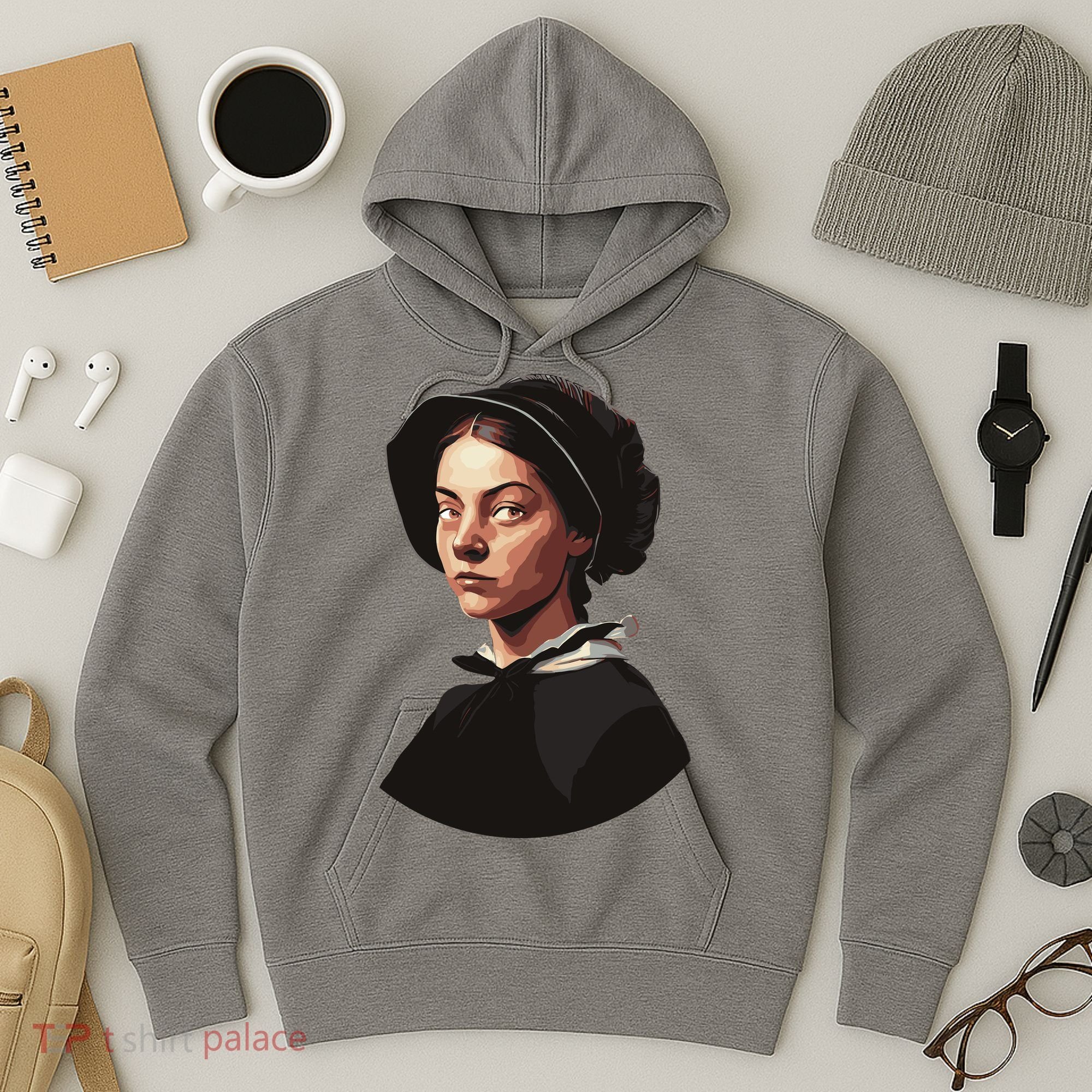 Pilgrim Woman Painting Hoodie