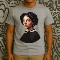 Pilgrim Woman Painting T-Shirt thumb 3