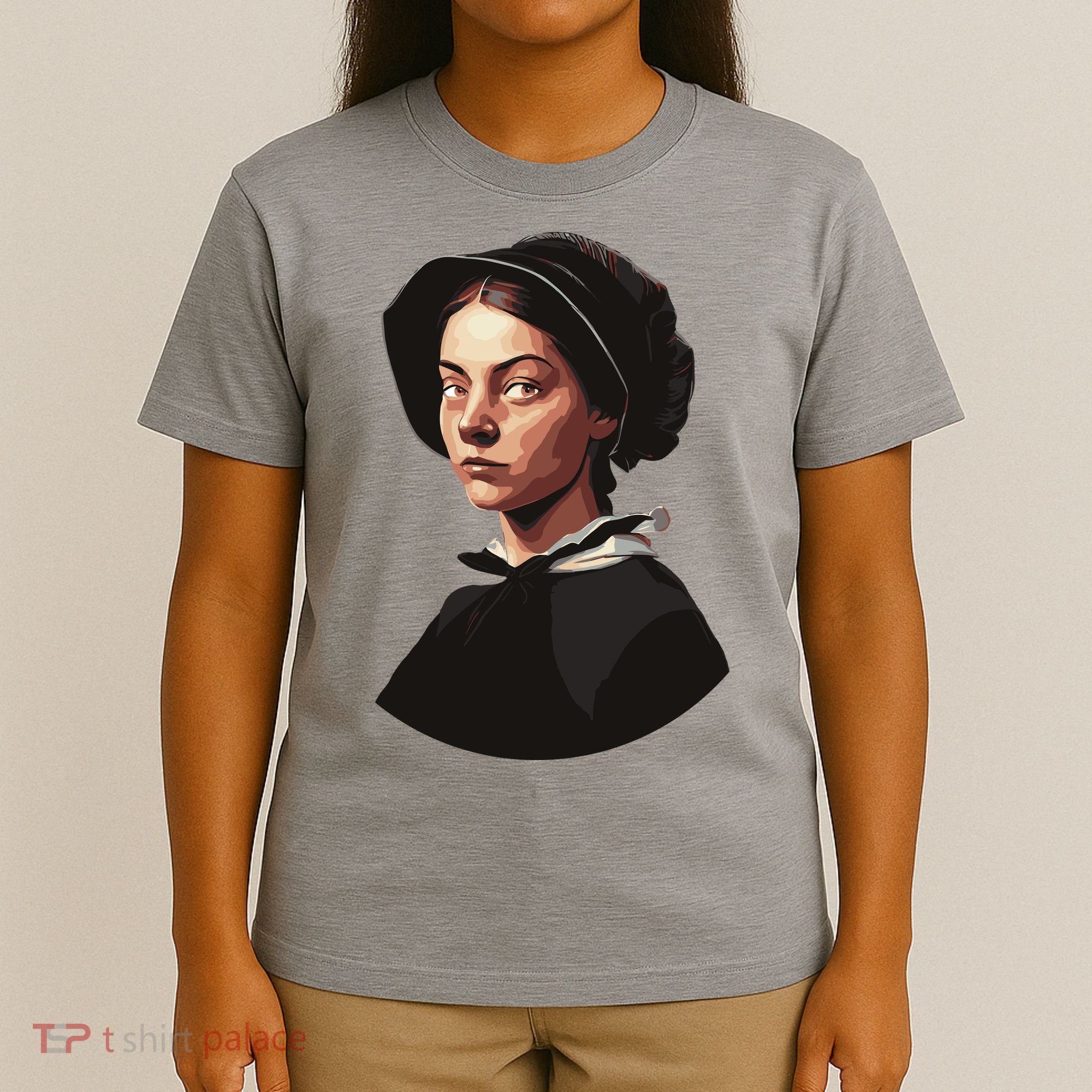 Pilgrim Woman Painting T-Shirt