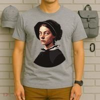 Pilgrim Woman Painting T-Shirt thumb 6