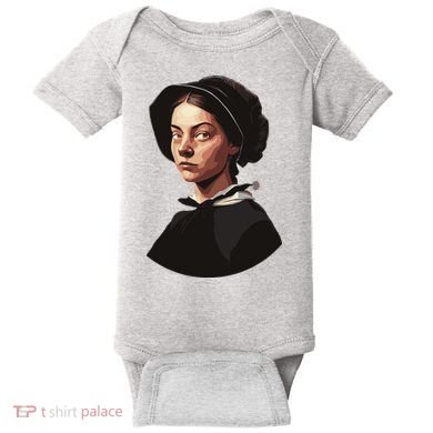 Pilgrim Woman Painting Baby Bodysuit