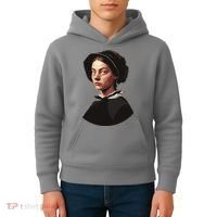 Pilgrim Woman Painting Kids Hoodie thumb 4