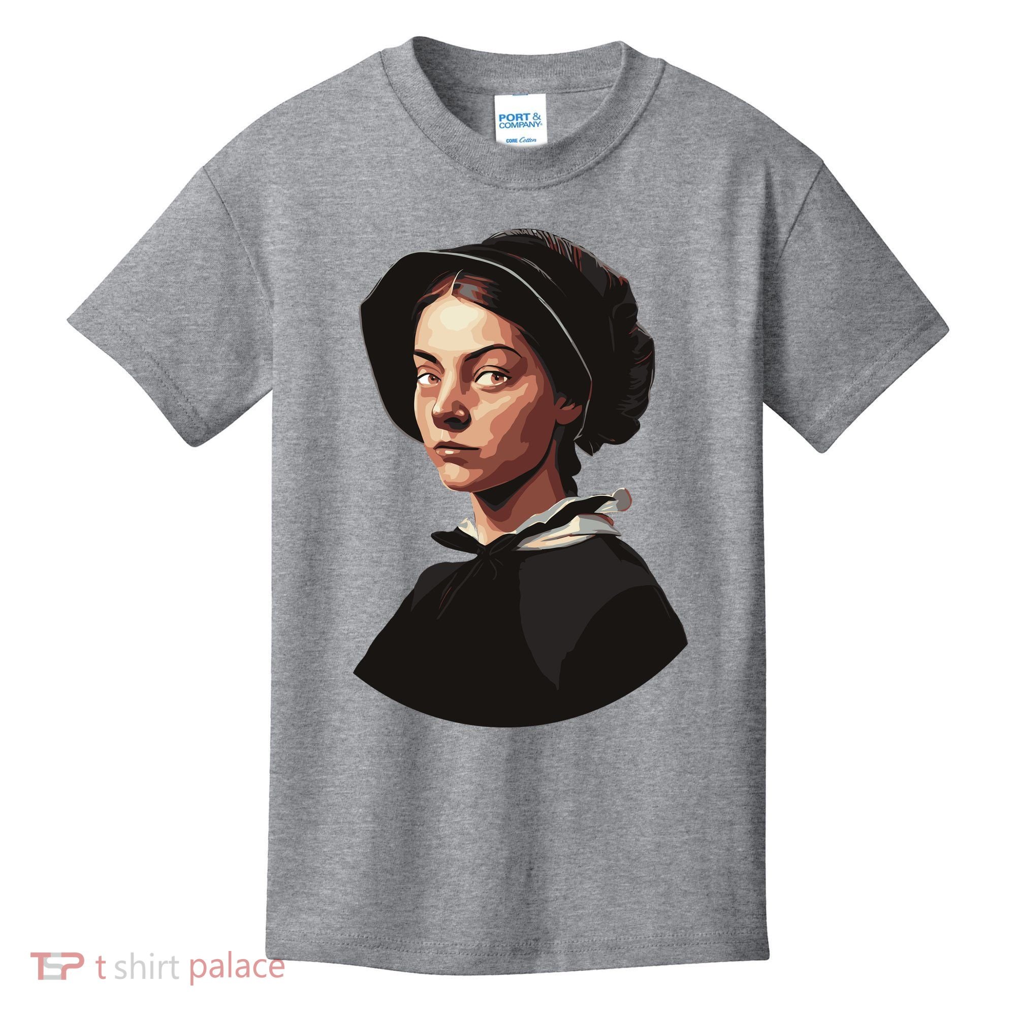 Pilgrim Woman Painting Kids T-Shirt