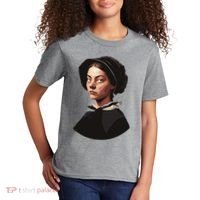 Pilgrim Woman Painting Kids T-Shirt thumb 2