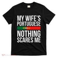 Portuguese Wife Portugal Husband Anniversary Wedding Gift T-Shirt thumb 0