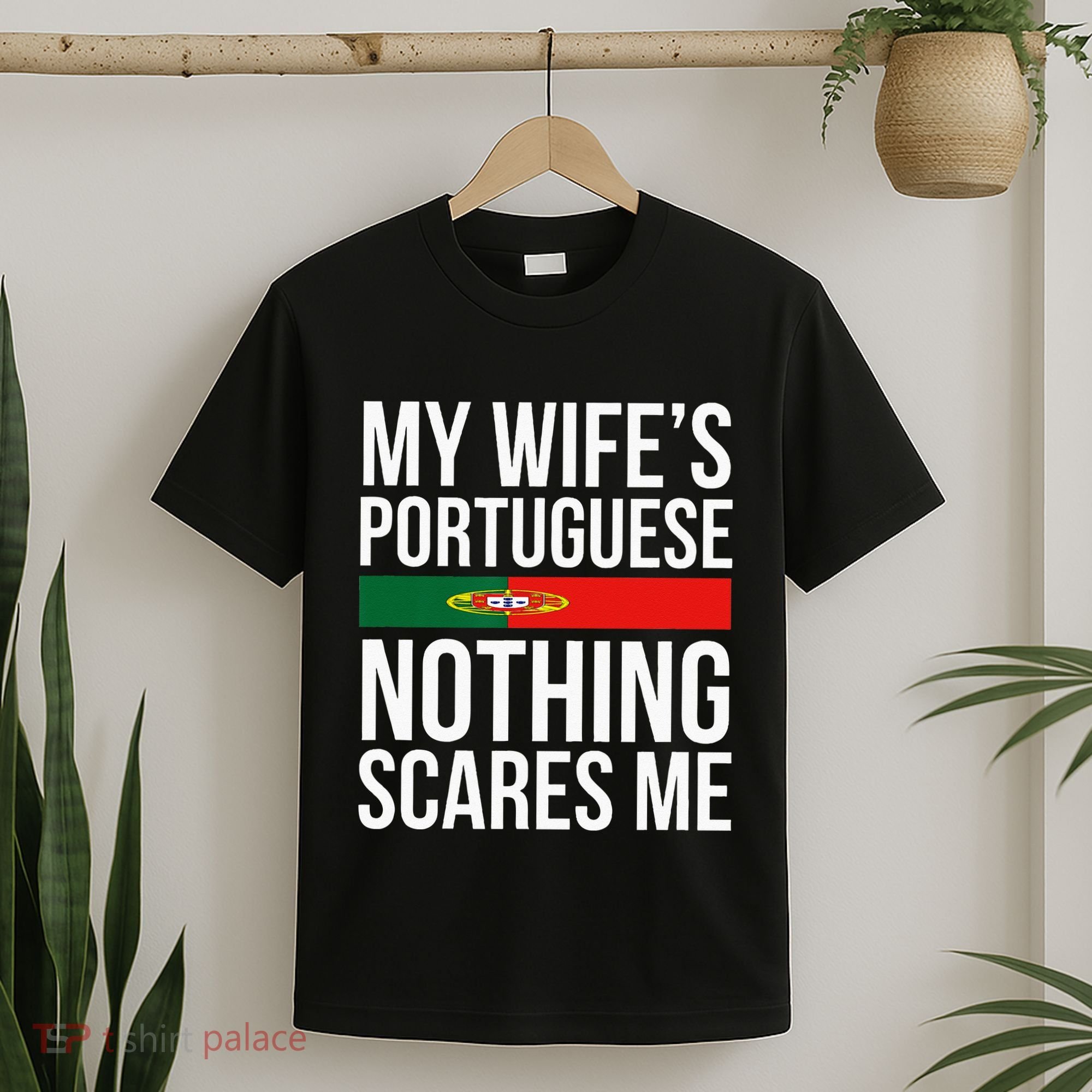 Portuguese Wife Portugal Husband Anniversary Wedding Gift T-Shirt