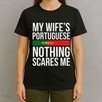 Portuguese Wife Portugal Husband Anniversary Wedding Gift T-Shirt thumb 4