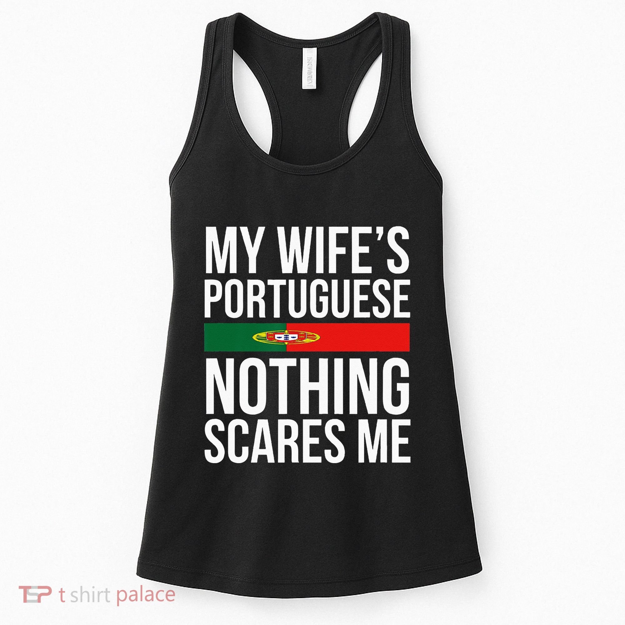 Portuguese Wife Portugal Husband Anniversary Wedding Gift Women's Tank Top