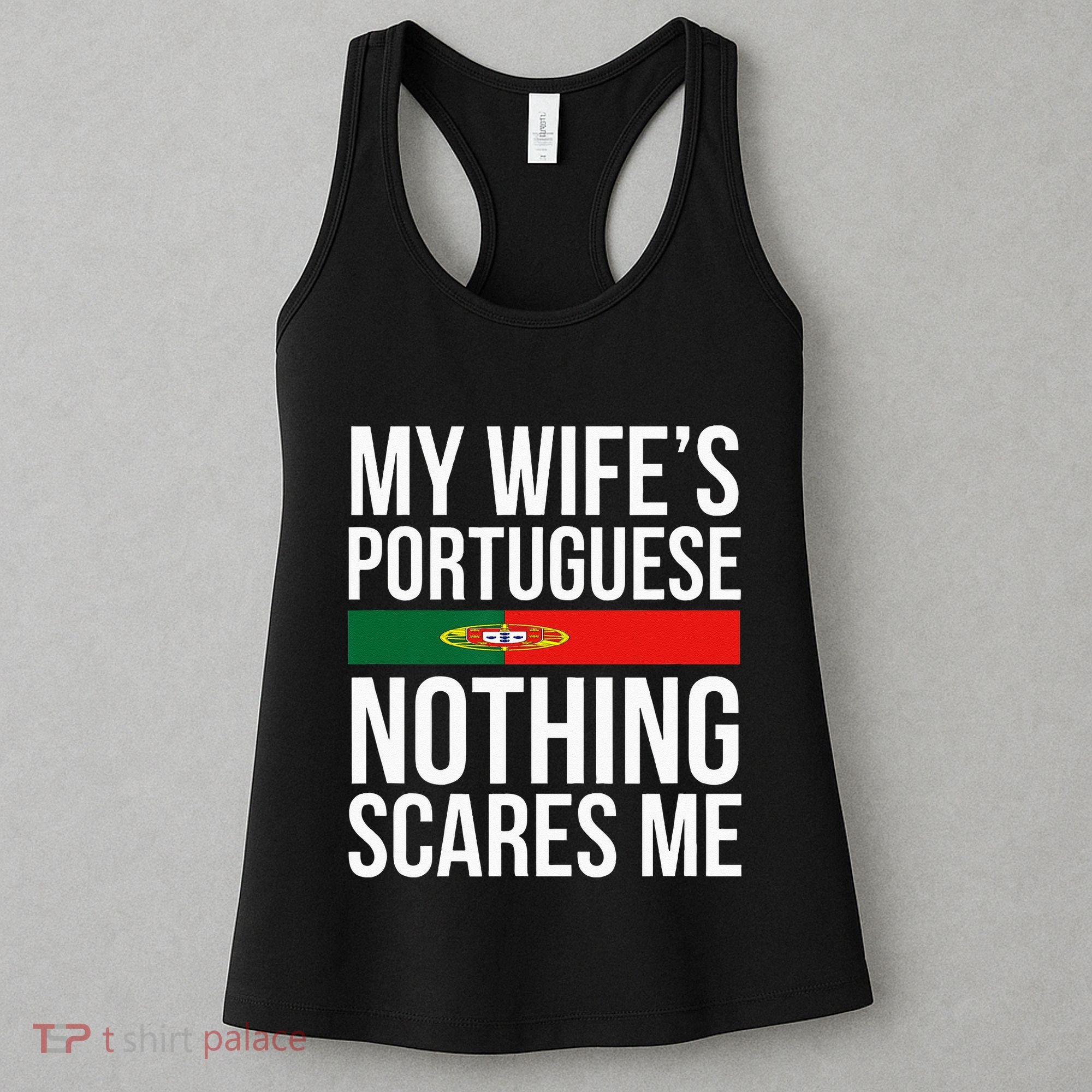 Portuguese Wife Portugal Husband Anniversary Wedding Gift Women's Tank Top