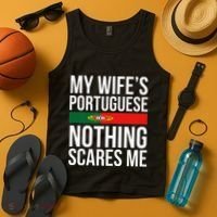 Portuguese Wife Portugal Husband Anniversary Wedding Gift Tank Top thumb 4