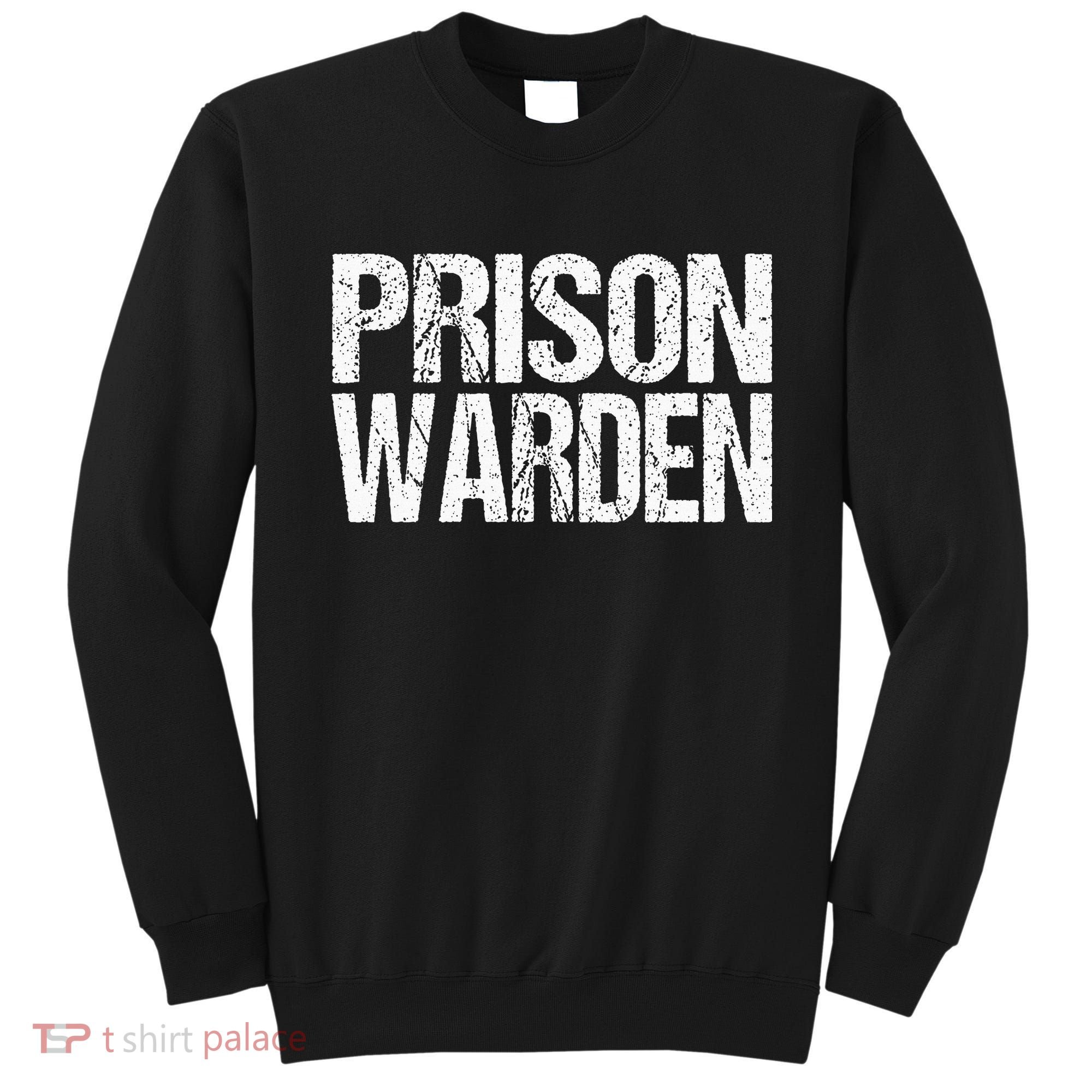 Prison Warden Police Officer Guard Lazy Halloween Sweatshirt