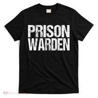 Prison Warden Police Officer Guard Lazy Halloween T-Shirt thumb 0