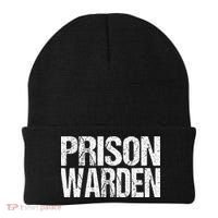 Prison Warden Police Officer Guard Lazy Halloween Beanie thumb 0