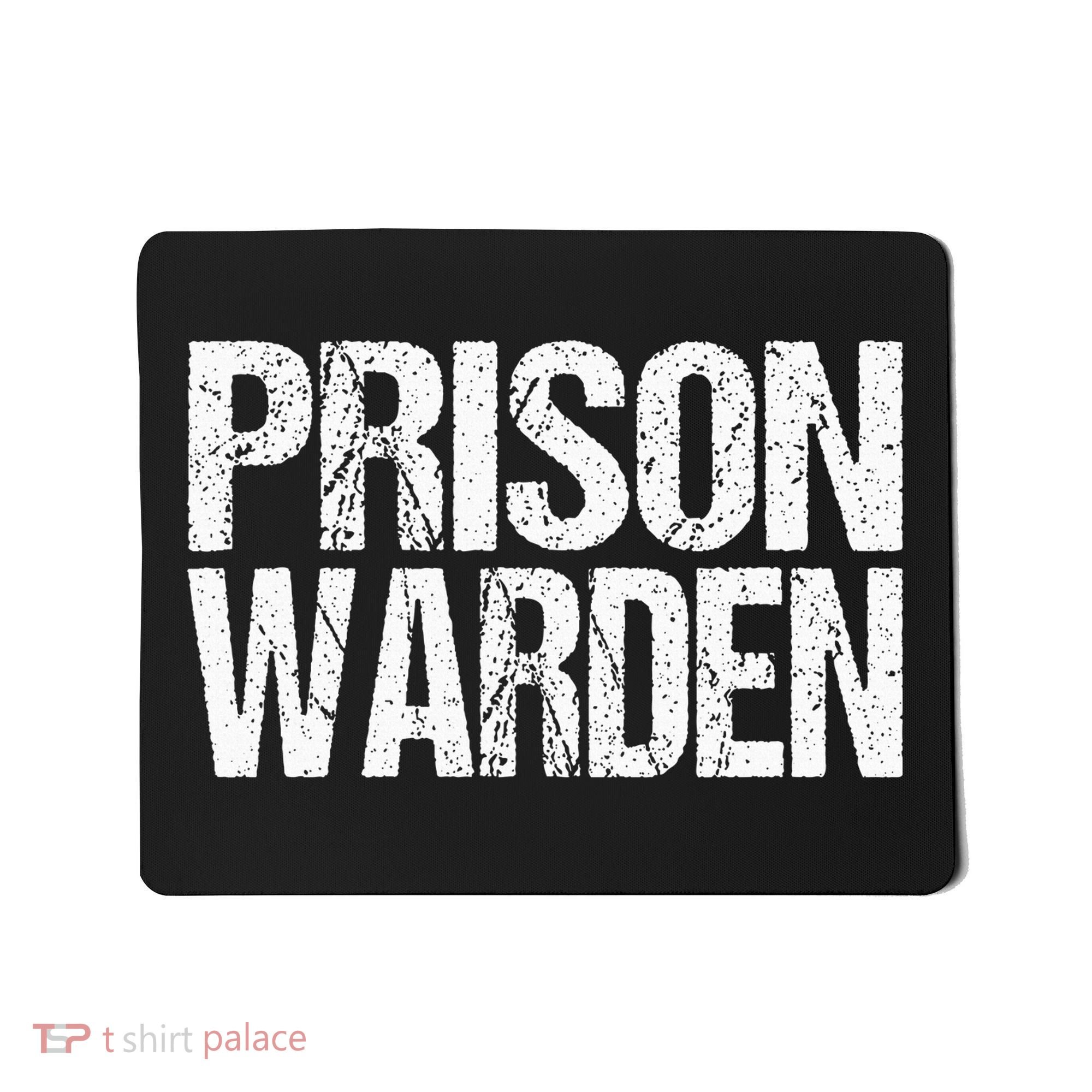 Prison Warden Police Officer Guard Lazy Halloween Mousepad