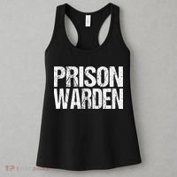 Prison Warden Police Officer Guard Lazy Halloween Women's Tank Top thumb 3