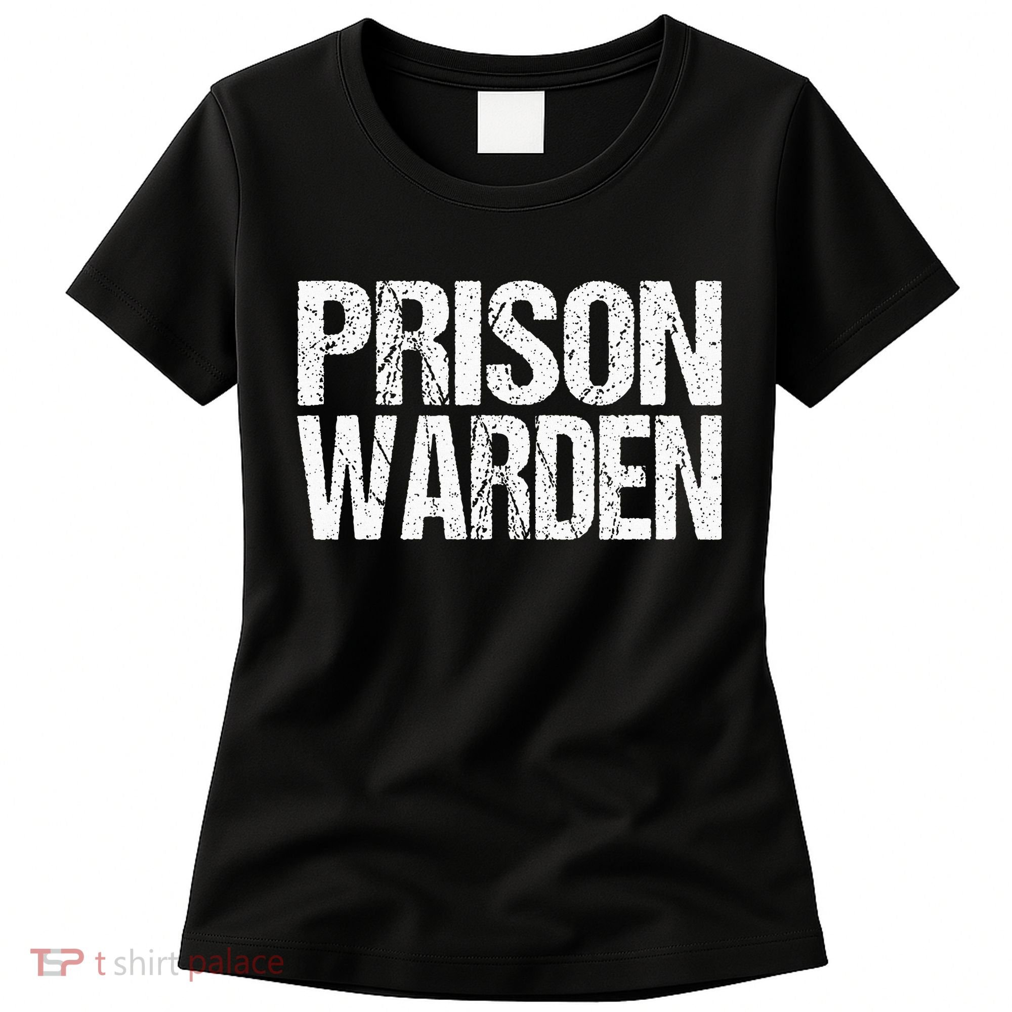 Prison Warden Police Officer Guard Lazy Halloween Women's T-Shirt