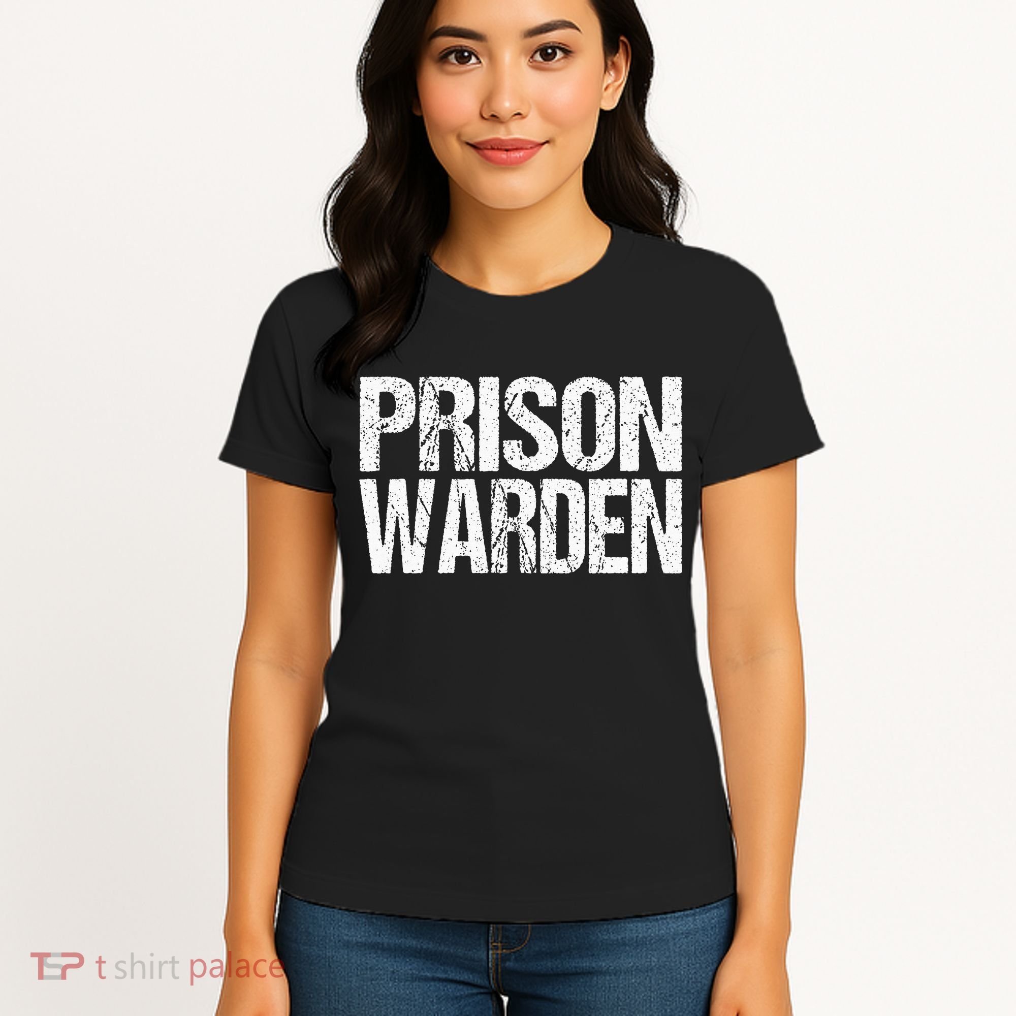 Prison Warden Police Officer Guard Lazy Halloween Women's T-Shirt