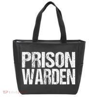 Prison Warden Police Officer Guard Lazy Halloween Tote Bag thumb 0