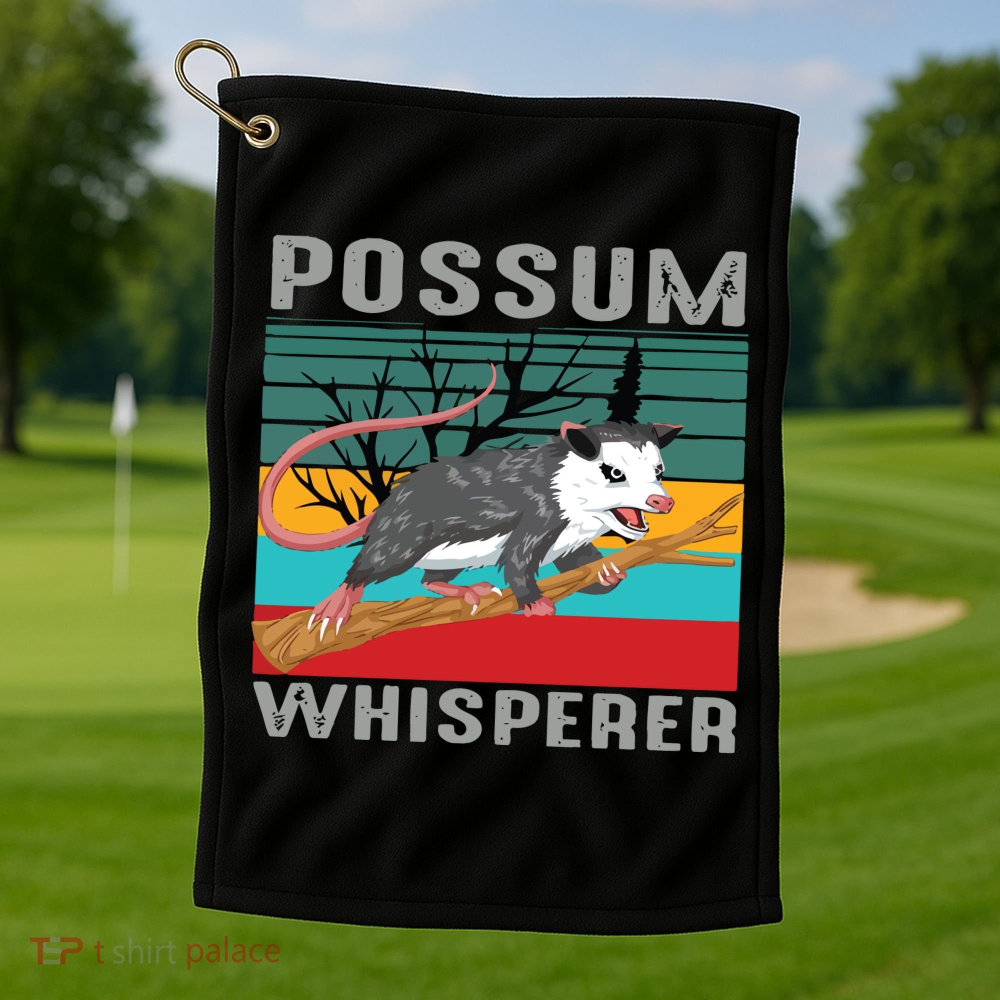 Possum Whisperer Golf Towel