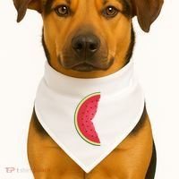 Palestine Watermelon USA-Made Doggie Bandana thumb 1