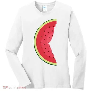 Palestine Watermelon Women's Long Sleeve Shirt