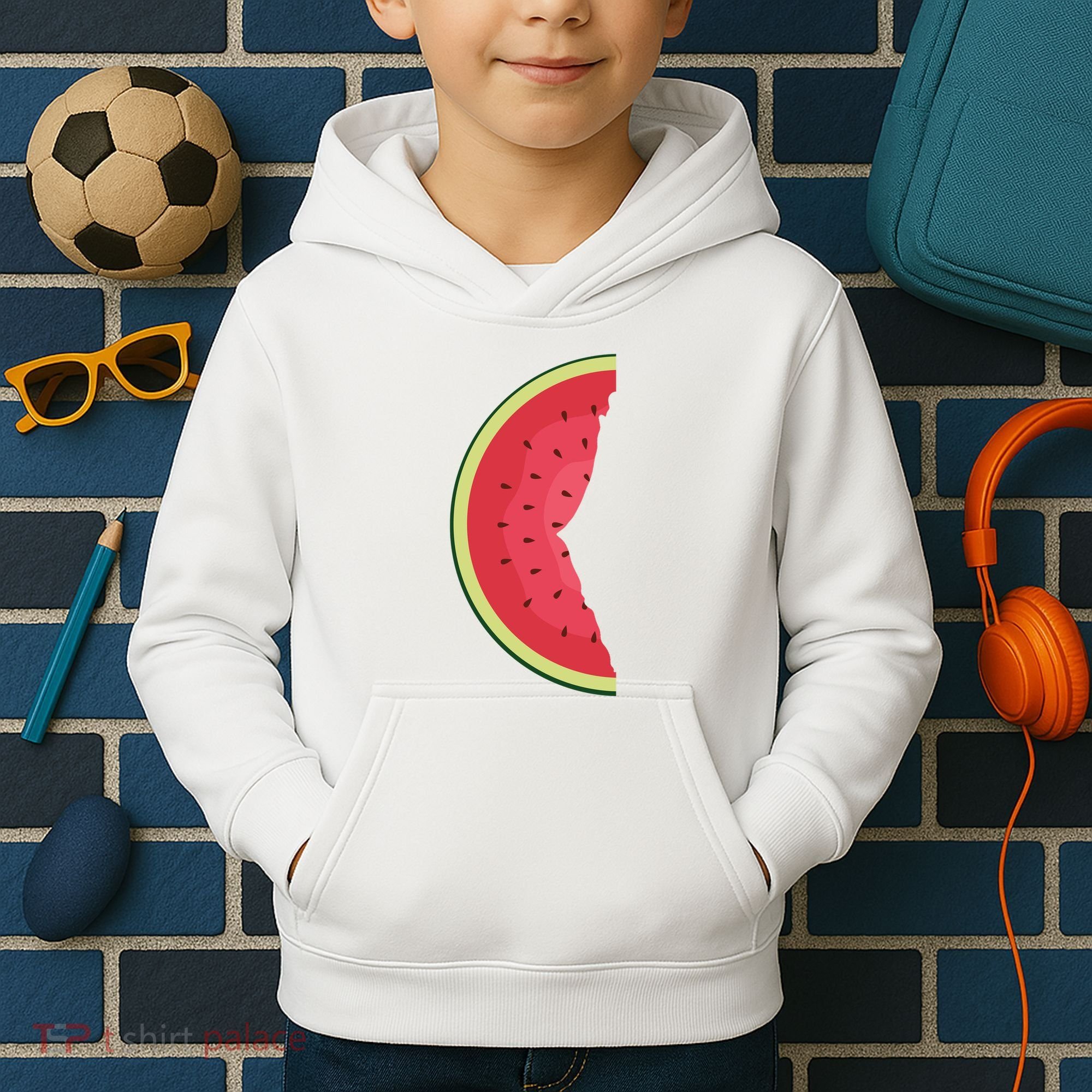 Palestine Watermelon Kids Hoodie
