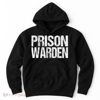 Prison Warden Police Officer Guard Lazy Halloween Costume Hoodie thumb 0