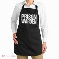 Prison Warden Police Officer Guard Lazy Halloween Costume Apron thumb 2