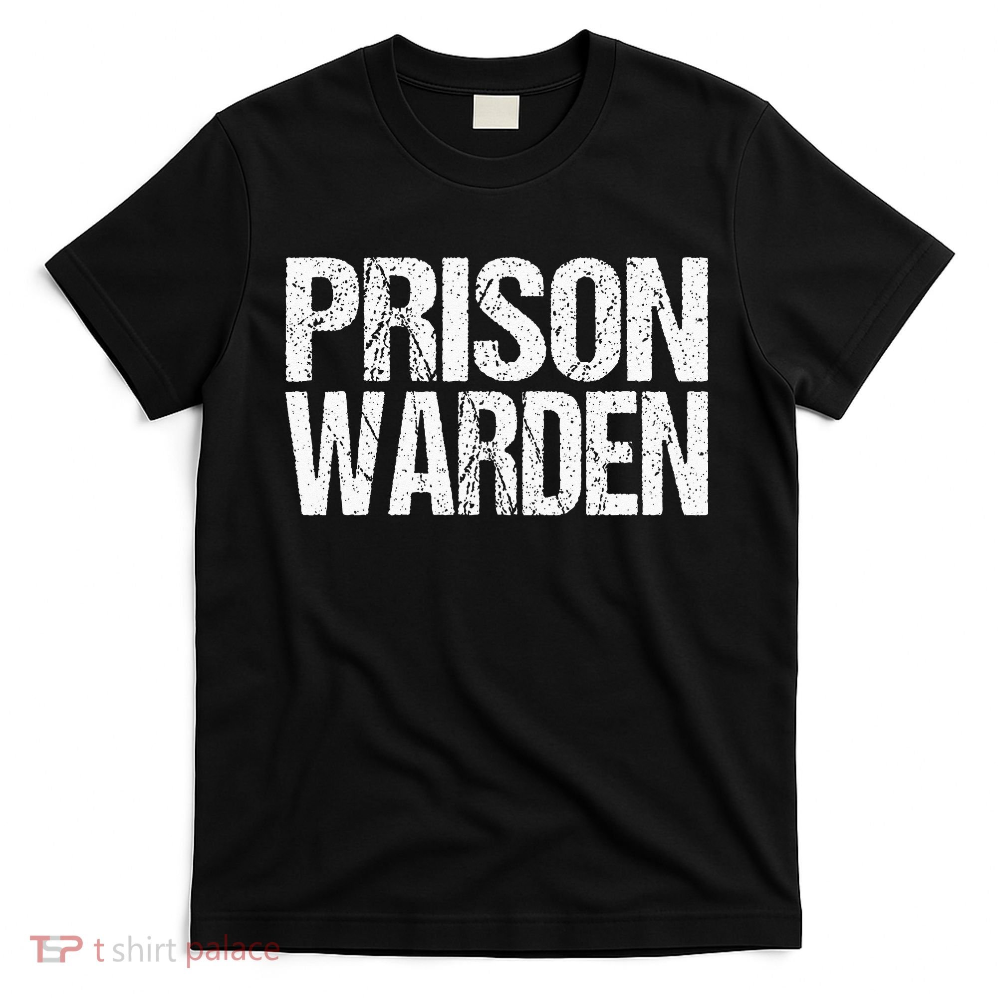 Prison Warden Police Officer Guard Lazy Halloween Costume T-Shirt