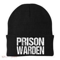 Prison Warden Police Officer Guard Lazy Halloween Costume Beanie thumb 0