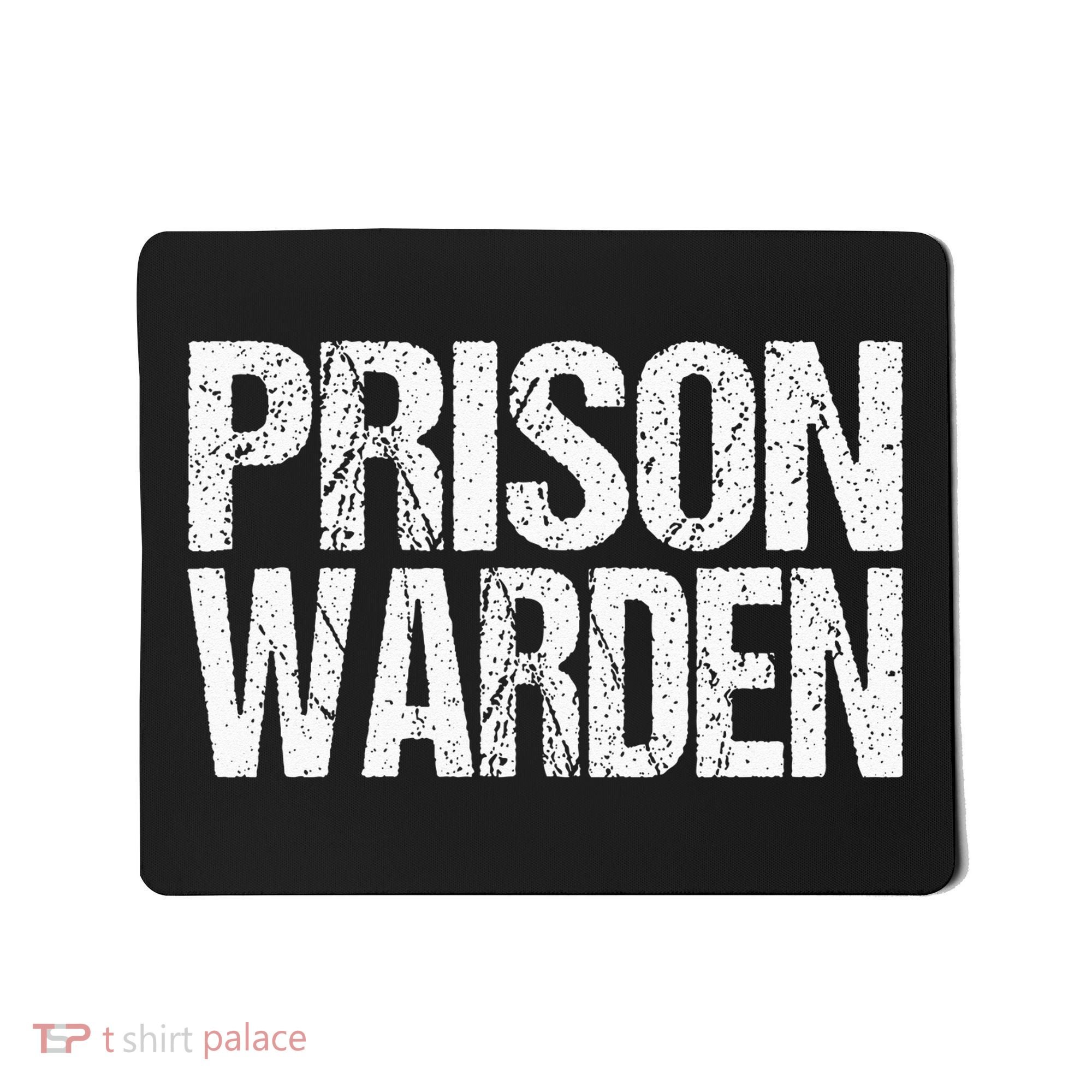 Prison Warden Police Officer Guard Lazy Halloween Costume Mousepad