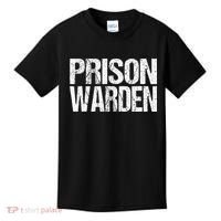 Prison Warden Police Officer Guard Lazy Halloween Costume Kids T-Shirt thumb 0
