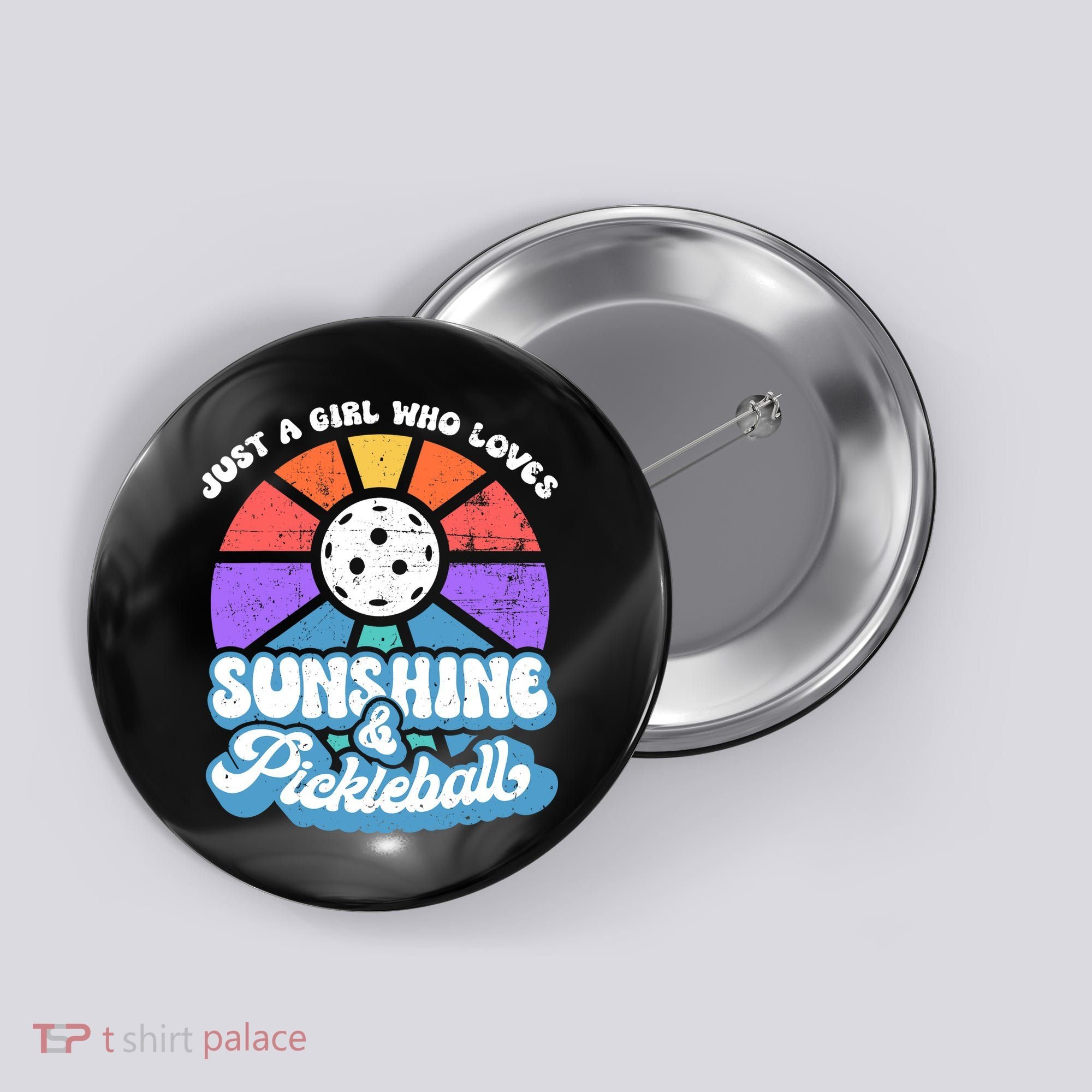 Pickleball, Wo Pickleball Tee, Pickleball Lover Button