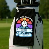Pickleball, Wo Pickleball Tee, Pickleball Lover Golf Towel thumb 2
