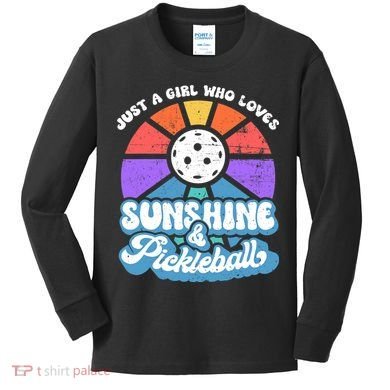Pickleball, Wo Pickleball Tee, Pickleball Lover Kids Long Sleeve Shirt