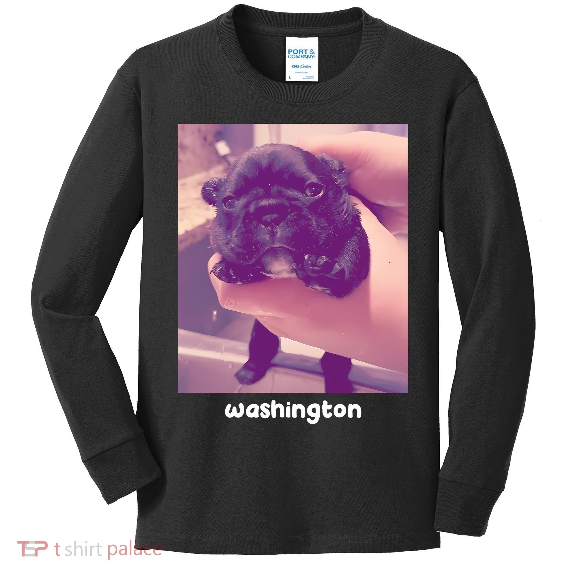Pibble Washington Kids Long Sleeve Shirt