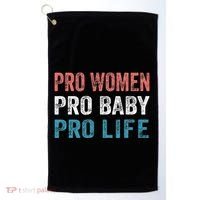 Pro Women Pro Baby Pro Life Golf Towel thumb 0