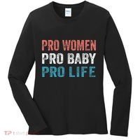 Pro Women Pro Baby Pro Life Women's Long Sleeve Shirt thumb 0