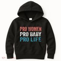 Pro Women Pro Baby Pro Life Kids Hoodie thumb 0