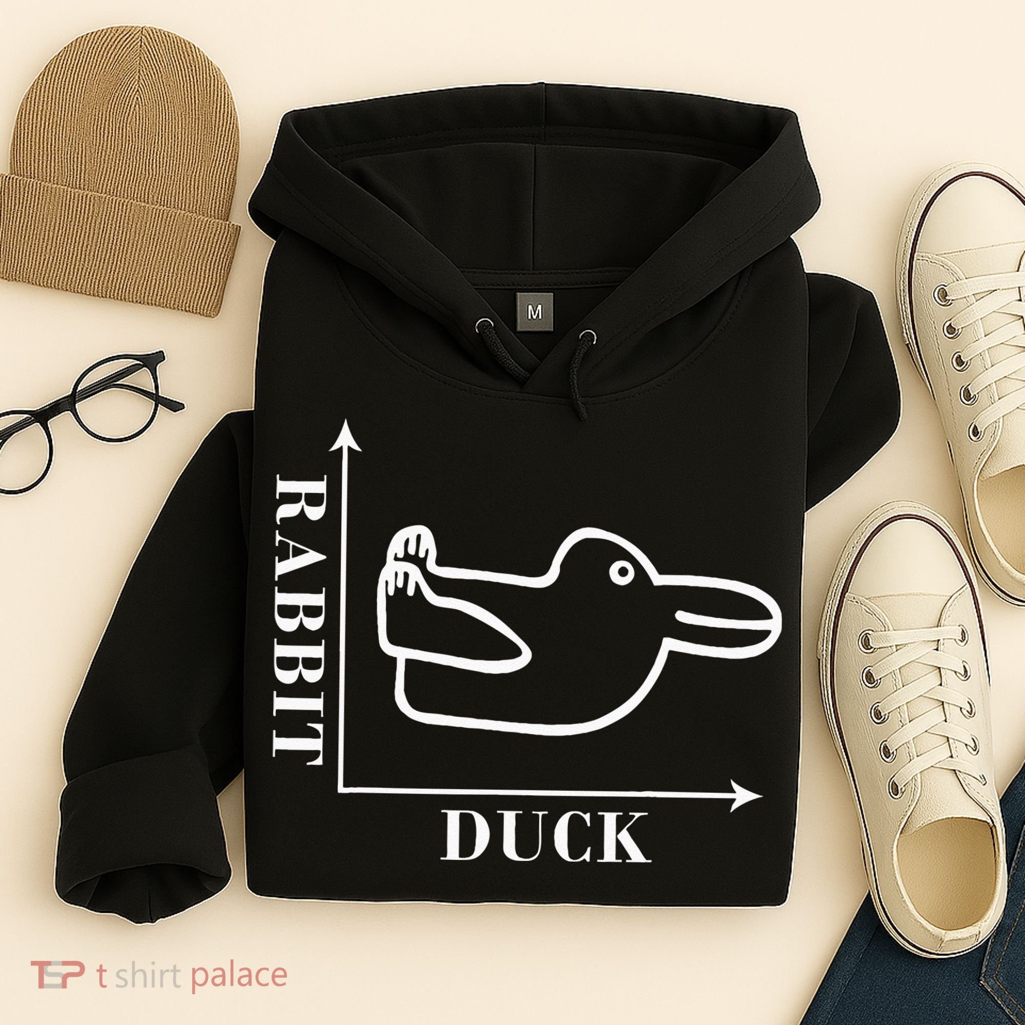 Philosophy Wittgenstein Rabbit Duck Illusion Hoodie