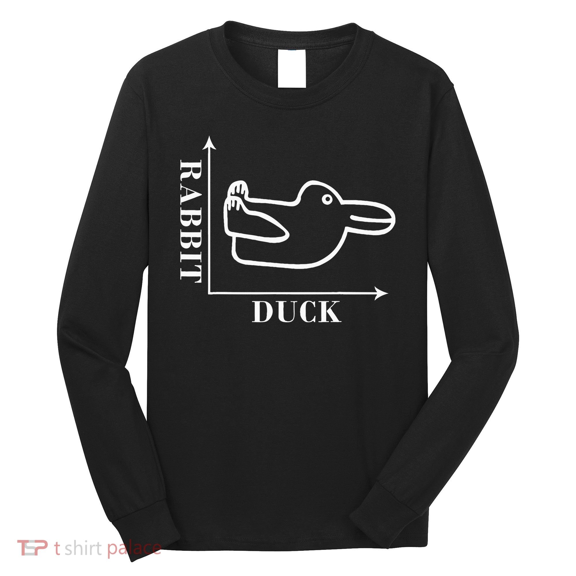 Philosophy Wittgenstein Rabbit Duck Illusion Long Sleeve Shirt