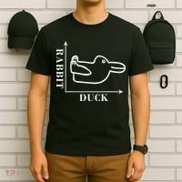 Philosophy Wittgenstein Rabbit Duck Illusion T-Shirt thumb 6