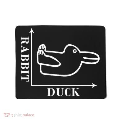 Philosophy Wittgenstein Rabbit Duck Illusion Mousepad