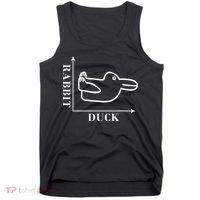 Philosophy Wittgenstein Rabbit Duck Illusion Tank Top thumb 0
