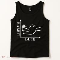Philosophy Wittgenstein Rabbit Duck Illusion Tank Top thumb 2
