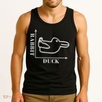 Philosophy Wittgenstein Rabbit Duck Illusion Tank Top thumb 3