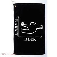 Philosophy Wittgenstein Rabbit Duck Illusion Golf Towel thumb 0