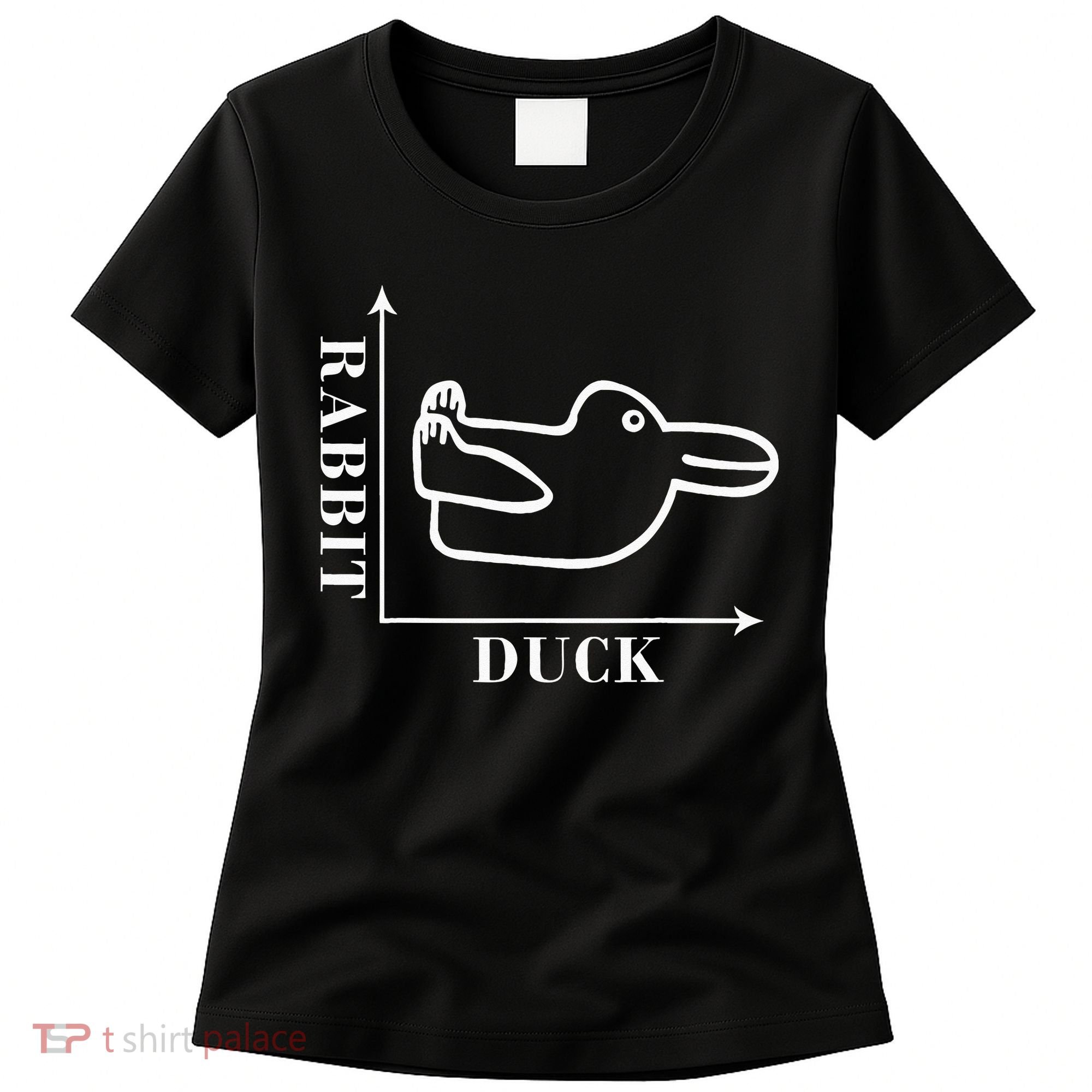 Philosophy Wittgenstein Rabbit Duck Illusion Women's T-Shirt