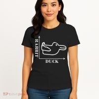 Philosophy Wittgenstein Rabbit Duck Illusion Women's T-Shirt thumb 4