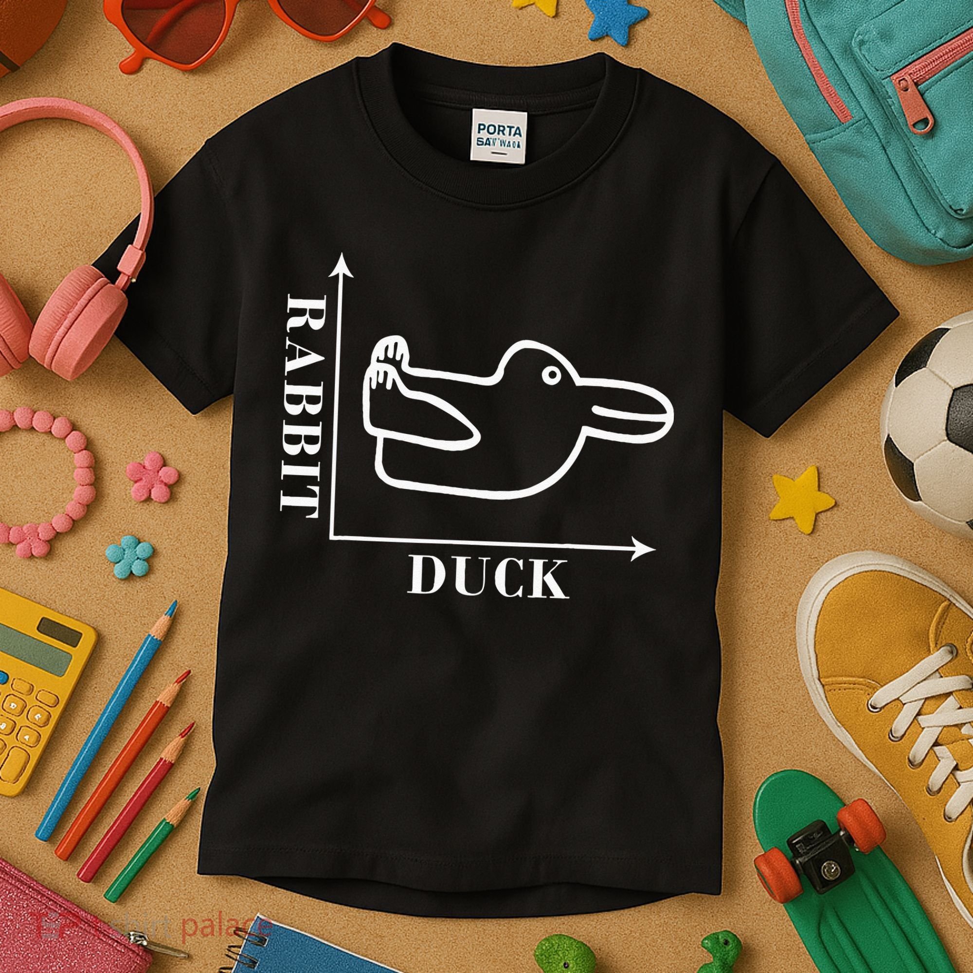 Philosophy Wittgenstein Rabbit Duck Illusion Kids T-Shirt